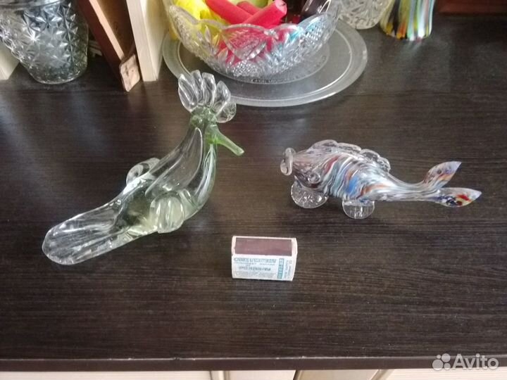 Стеклянные удот и рыба