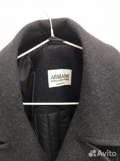 Новое Пальто-бушлат Armani collezione 100% шерсть