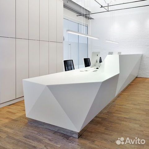 Ресепшн из искусственного камня на заказ