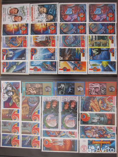 Марки СССР. Космос,транспорт,спорт 1965-1991 (чбн)