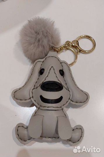 Брелок на сумку кожаный