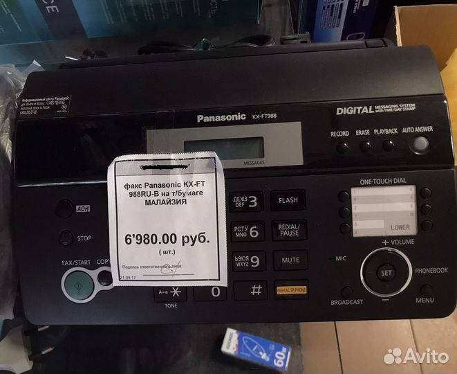 Факс Panasonic KX-FT 988RU-B