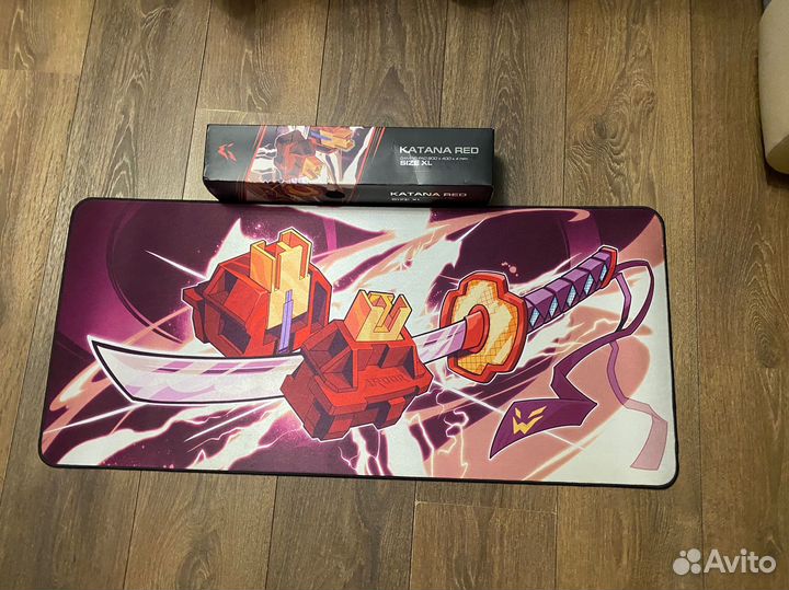 Коврик Katana red