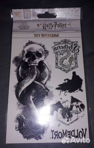 Гарри Поттер переводные тату