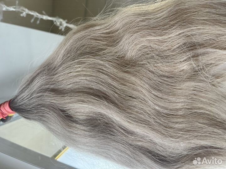 Волосы для наращивания омбре блонд 60 см