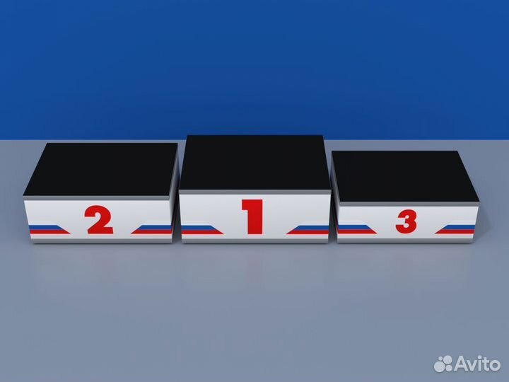 Пьедестал награждения Матрешка 812х612мм (прямоуг)