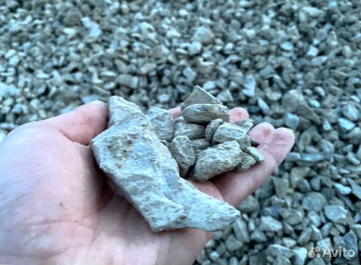 Щебень, Песок