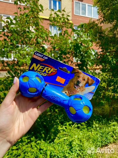 Игрушка гантеля светящиеся 18 см