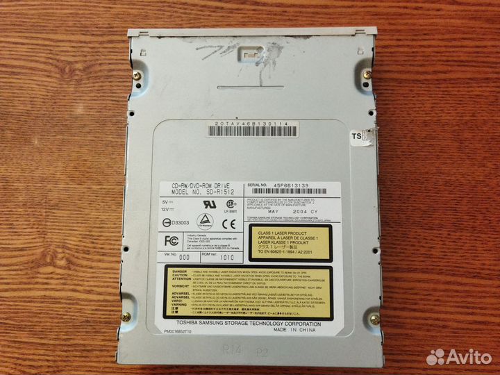 CD-RW/DVD-ROM привод SD-R1512 Toshiba Samsung