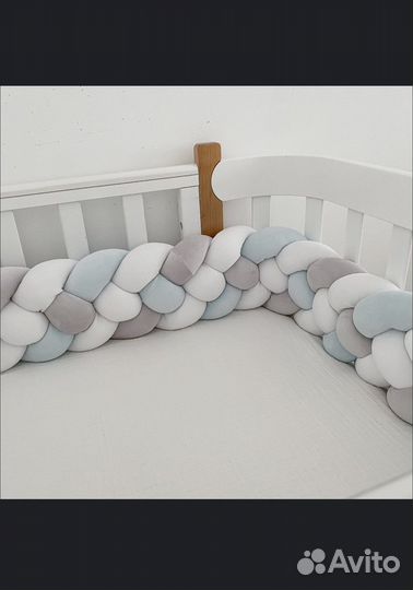 Бортик коса в кроватку