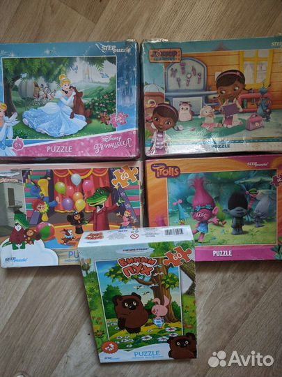 Пазлы детские.б.у