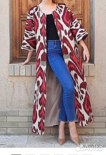 Кардиган вечерний, Узбекский чапан хэндмэйд