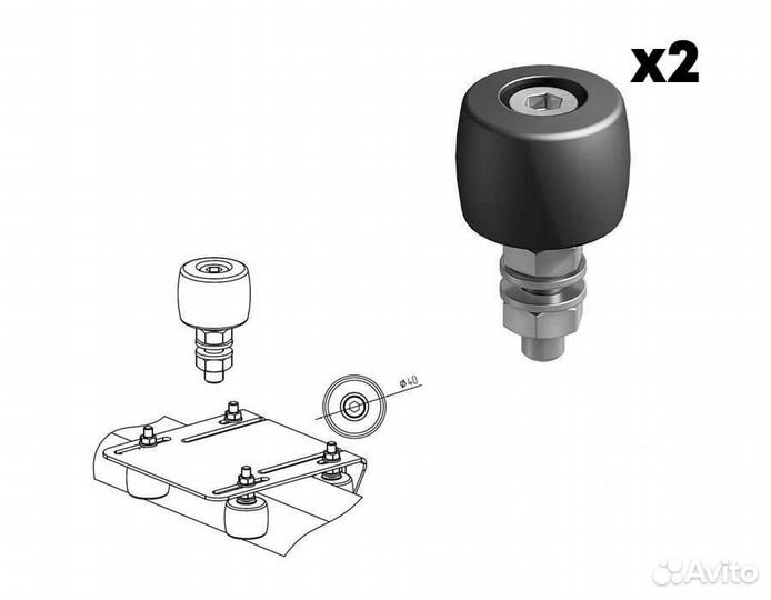 Alutech SGN.01 комплектующие для откатных ворот до