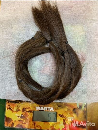 Волосы натуральные срез