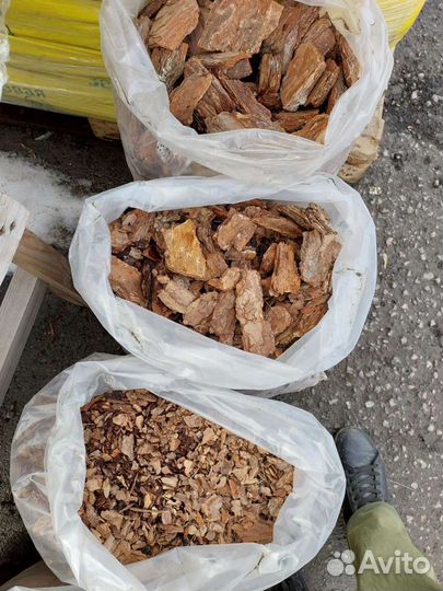 Кора (мульча) сосны и листвинницы