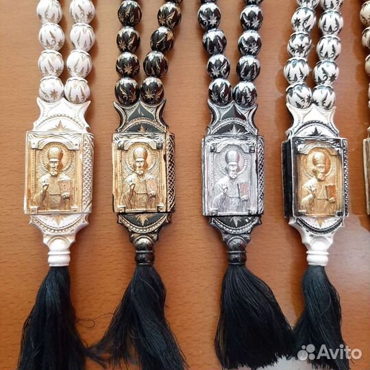 Чётки ручной работы.Николай Чудотворец
