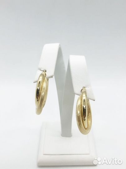 Золотые серьги 585 пробы