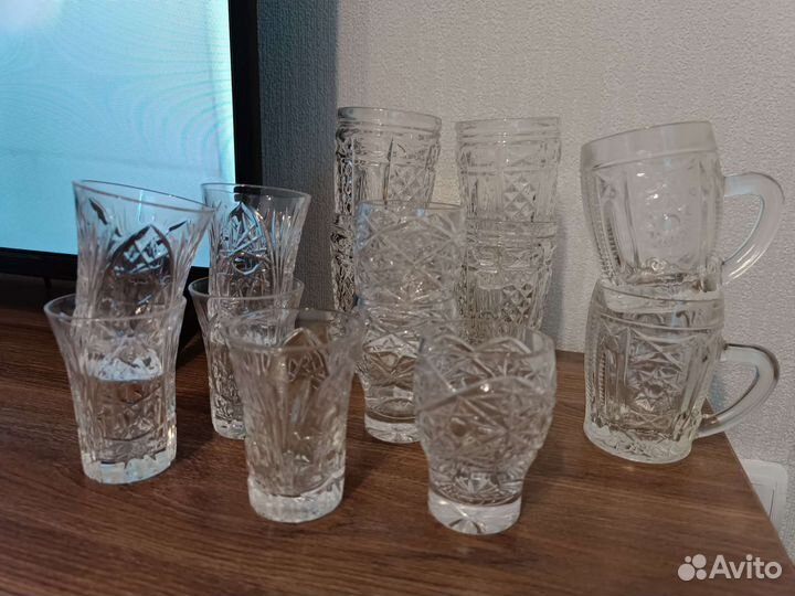 Бокалы, рюмки, кружки хрусталь СССР