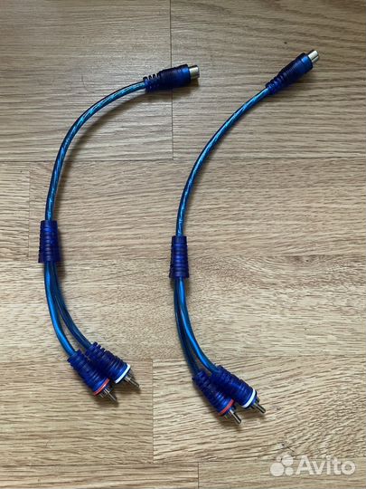 Межблочный кабель 2 rca 2rca, Y разветвитель 2rca