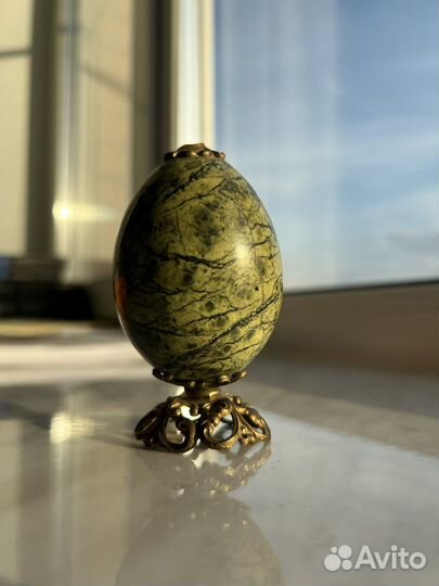 Яйцо пасхальное змеевик