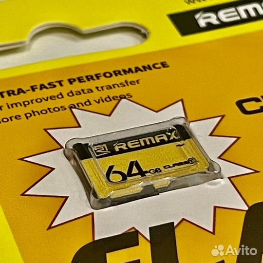 Карта памяти Micro SD 64 gb Remax