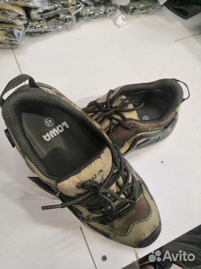 Тактические кроссовки lowa мох