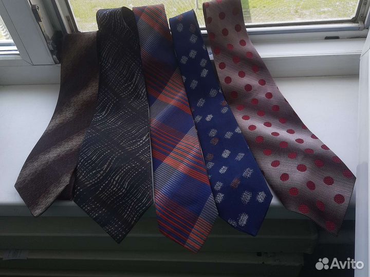 Галстуки СССР винтажные (набором)