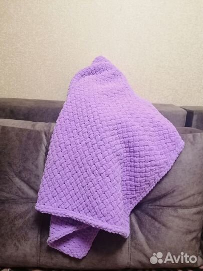 Плед детский вязаный (ручная работа)