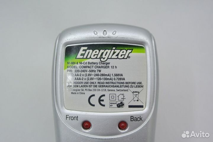 Зарядное устройство Energizer Compact Charger 12h