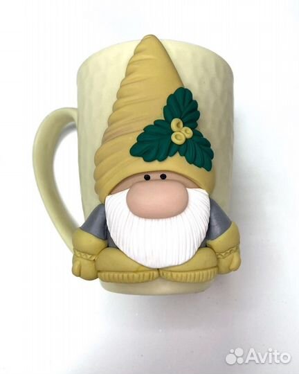 Кружка с декором ручной работы