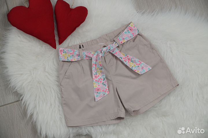 Шорты H&M 122 с пояском