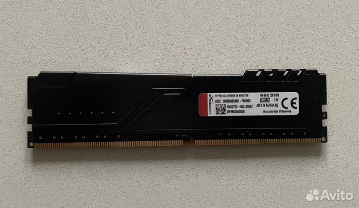 Оперативная память ddr4 8gb HyperX Fury