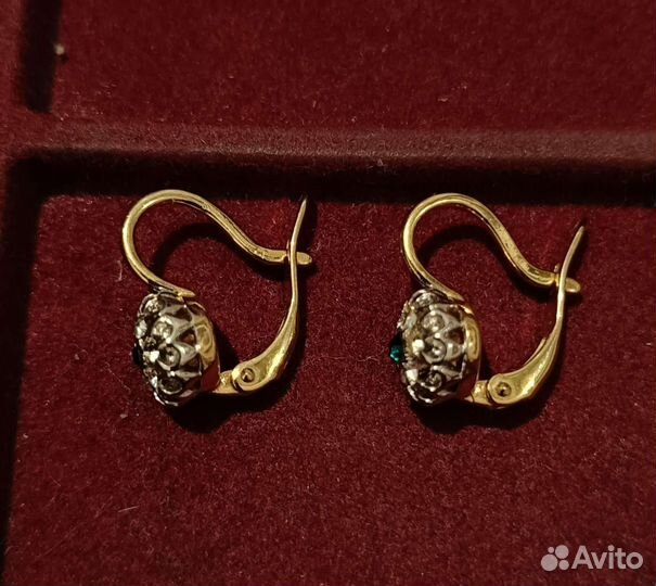 Серьги Женави малинка