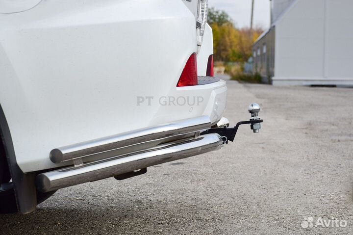 Фаркоп (тсу), для Toyota LC 200 2007- нерж.накл