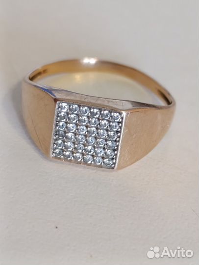 Золотое кольцо мужское