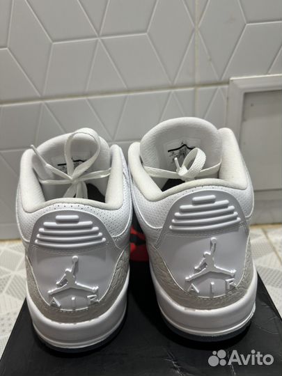 Кроссовки Air Jordan 3 Retro Triple White