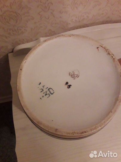 Керамический бочонок и фужеры