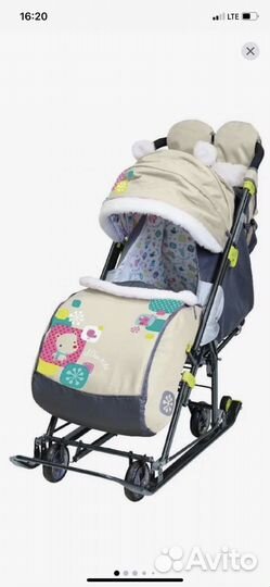 Санки коляска ника