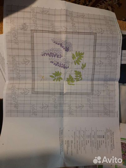 Набор для вышивки лентами, крестиком и бисером