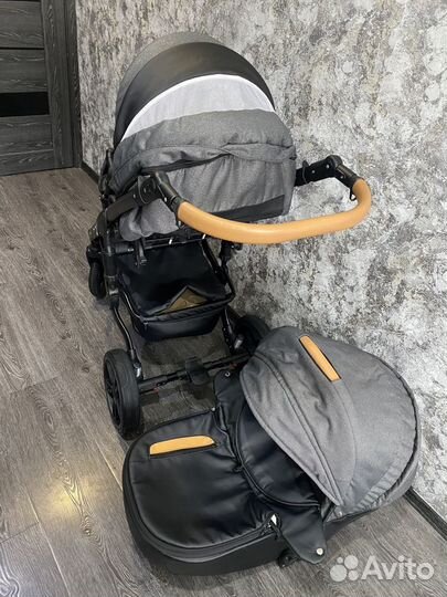 Коляска 2 в 1 эко кожа