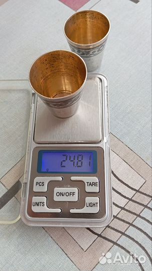 Рюмка стопка серебро