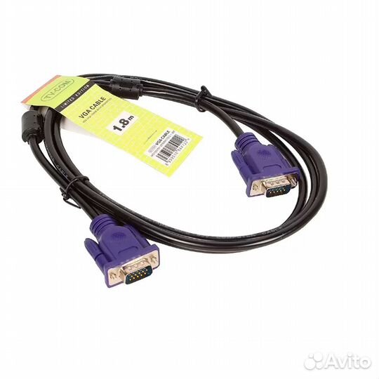 Кабель svga(m) - svga(m) TV-COM QCG120H, 1.8м, цве