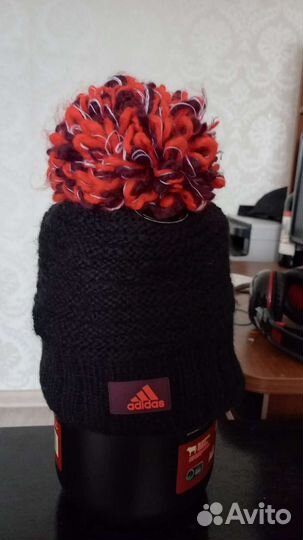 Шапка на флисе Аdidas, на взрослого человека