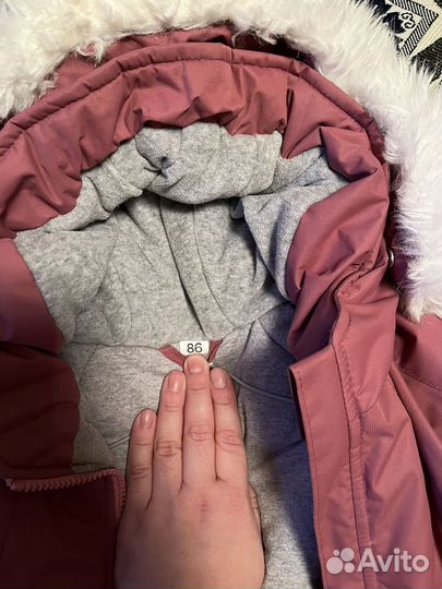 Зимний комбинезон для девочки 86