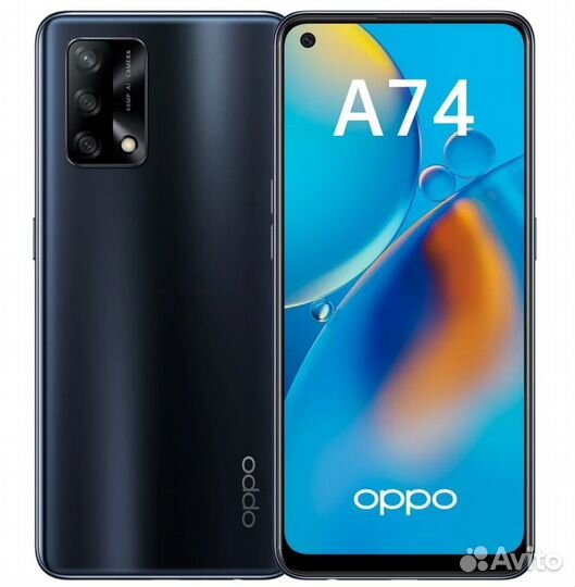 Защитное стекло oppo A74 глянцевая керамика