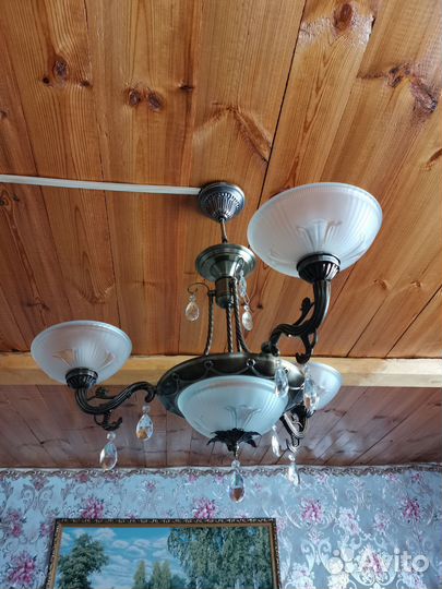 Люстра потолочная подвесная бу