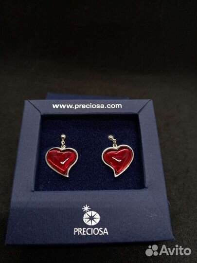 Серьги,подвески Preciosa чешская бижутерия