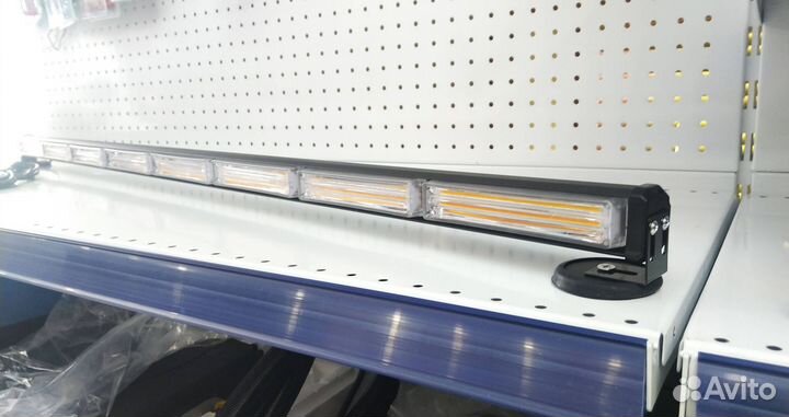 Светодиодный стробоскоп COB-8 оранжевый 12/24V