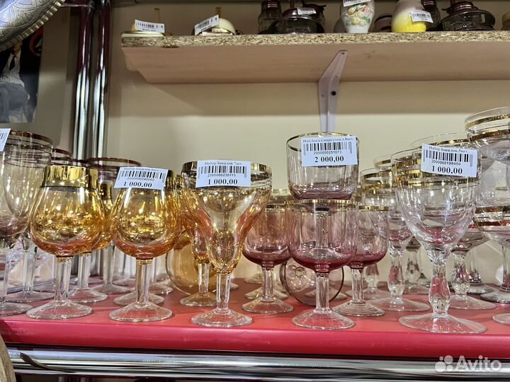 Храсталтные бокалы, фужеры СССР