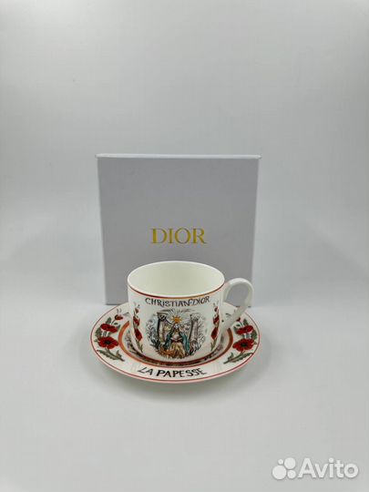 Кружка с блюдцем Dior
